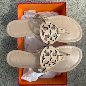 Tory Burch miller calf leather flip flop